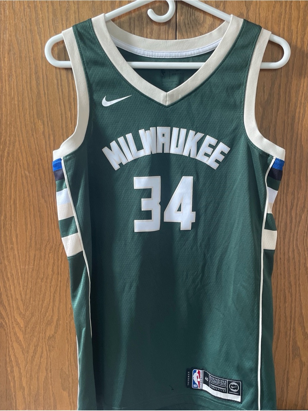 Nike Milwaukee Bucks Giannis Antetokounmpo #34- NBA Basketball Jersey Mens Small